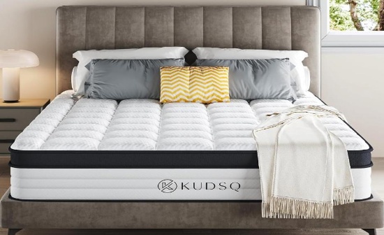 KUDSQ Full Size Mattress 12 Inch, Full Mattress in a Box with Memory Foam