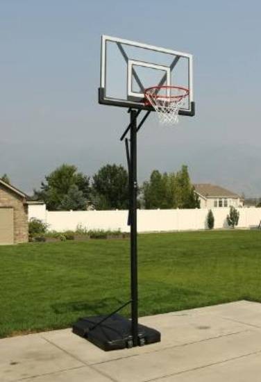 Lifetime New Adjustable Portable Basketball Hoop, 48 inch Polycarbonate (90585)