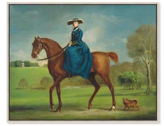 Art Remedy George Stubbs The countess of Coningsby Canvas Countryside Wall art 54x36in