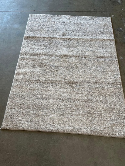 Icon area rug collection donel ivory beige Rug Size: 5 ft. 3 in. x 7 ft.