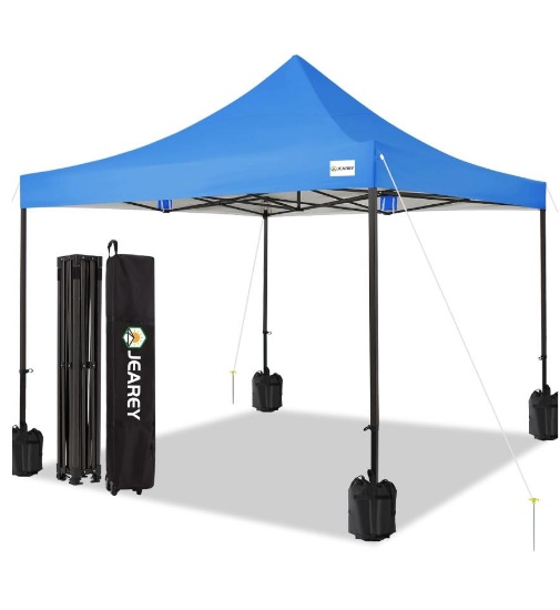 JEAREY Upgraded 10x20 Pop Up Canopy Tent, Heavy Duty Outdoor