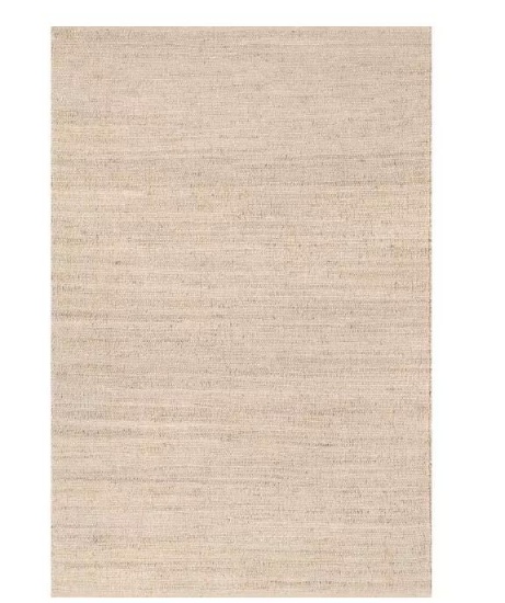 nuLOOM Elfriede Solid Jute Natural 12 ft. x 15 ft. Living Room/Bedroom/Dining Room Area Rug