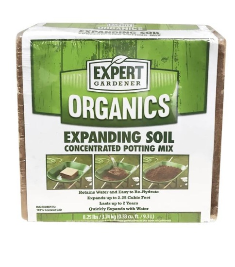 Expert Gardener Organics 2.25 cu ft Expanding Soil Concentrated Potting Mix