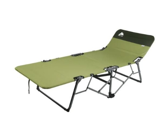 Ozark Trail Adult Quick Fold Speedy Camp Cot, Green, 79in x 33in x 16in