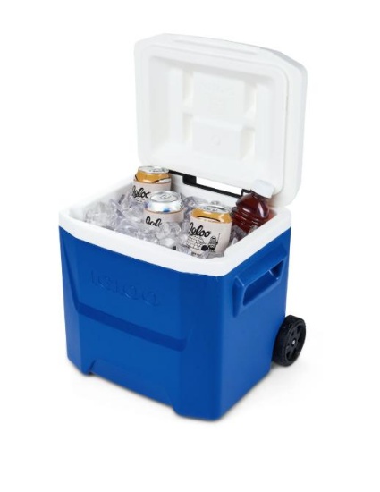 Igloo 16 QT Laguna Ice Chest Cooler with Wheels, Blue