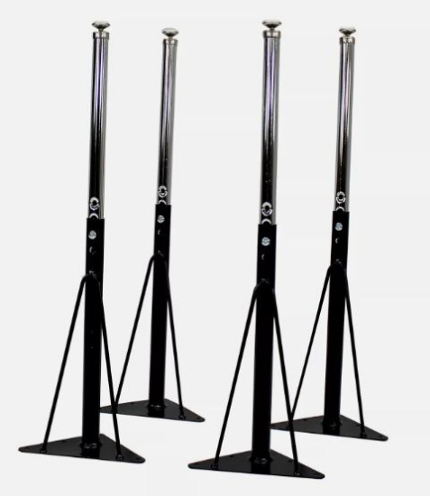 11024-BK Replacement Standard Swivel Glide Table Legs for Activity Tables