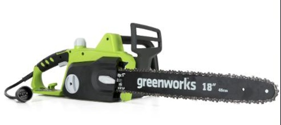 Greenworks 18-Inch 14.5 Amp Corded Electric Chainsaw