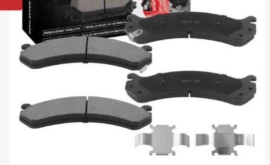Cadillac Chevrolet GMC Hummer Front Ceramic Brake Pads with Hardware Kits