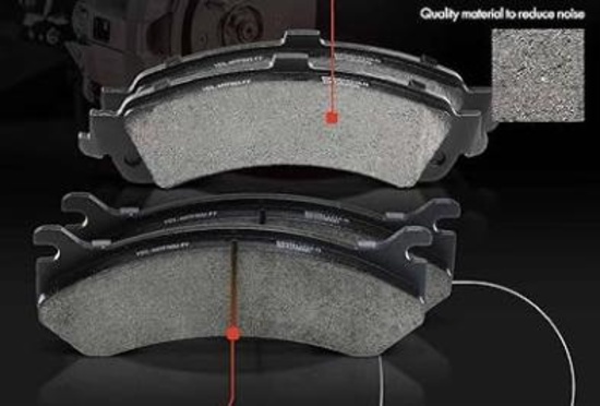 A-Premium Ceramic Disc Brake Pads Set Compatible with Select Cadillac, Chevy and GMC