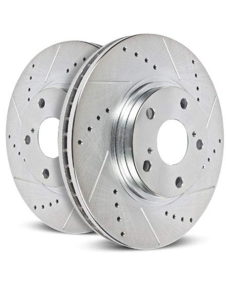 Power Stop JBR-1355XL R -Evolution Drilled & Slotted Rotors-TOYOTA-LEXUS REAR