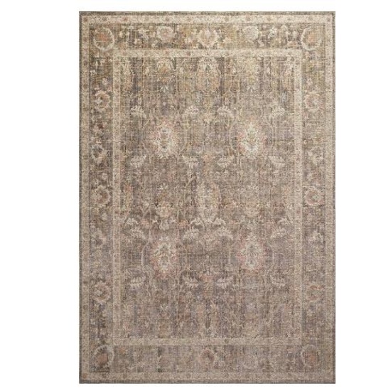 Loloi Chris Loves Julia Rosemarie 9ft x 12ft Area Rug in Sage/Blush