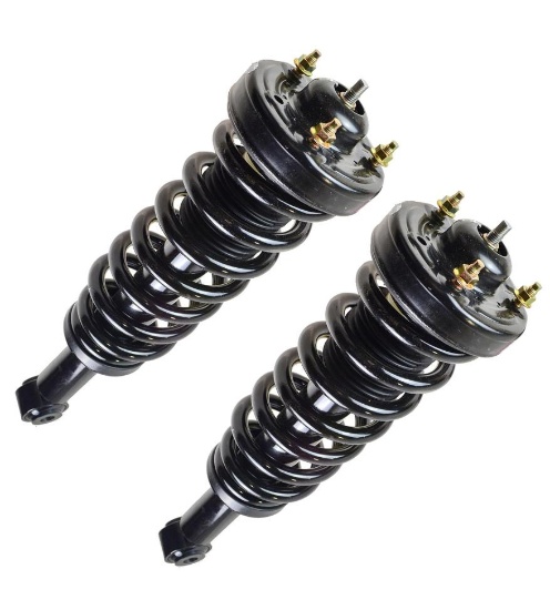TRQ Front Strut & Coil Spring Assembly Set Driver & Passenger Sides Compatible with 09-13 Ford F-150