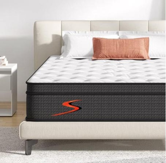 Sweetnight Queen Mattress in a Box - 12 Inch Pillow Top Queen Size Mattress