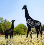 Giraffe Metal Garden Stakes Decorative,Giraffe