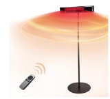 EAST OAK Patio Heater Electric, 1500W Standing Outdoor Heaters for Patio