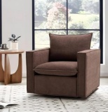 COLAMY Swivel Accent Chair 34in Living Room Chair Upholstered