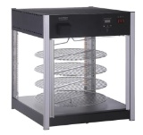 Winco EDM-1K Rotating Heated & Humified Pizza Warmer Merchandiser, 18