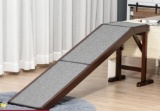 Dog ramp Walnut brown approx 60in long. x 16in