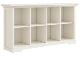 OSCHF Cube Shelf Bookcase with Base - Wooden 2 Tiers Floor Standing