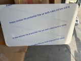 New, 32in x 54in Plexiglass Rounded Corners