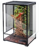 REPTI ZOO 24in x 18in x 36in Reptile Tall Glass Terrarium Rainforest Habitat
