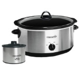Crockpot Crock-Pot Large 8 Quart Slow Cooker Bundle with Small Mini 16 Ounce Portable Food Warmer