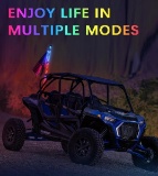 6FT Whip Lights with Spring Base, LED Whip Lights