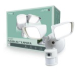 Merkury Smart Floodlight Camera HD Surveillance, Motion Alerts & 1800-Lumen Light