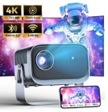 Losei 5G/2.4G WiFi Bluetooth Projector, 4K Support Native 1080P Outdoor Movie