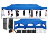 10x30 Pop Up Canopy with 8 Sidewall,Heavy Duty Canopy