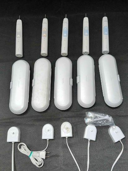 Lot Of Phillips Electric Toothbrush