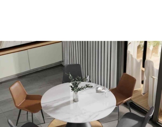 ONLY TOP Dining Table with Rotating Tray
