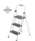 Qty 2 Gorilla Ladders 3-Step Compact Steel Step Stool with 225 lb. Load Capacity Type II Duty Rating