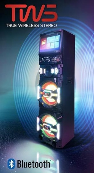 QFX Party Speaker SBX-212W Bluetooth Large Party Karaoke Speaker