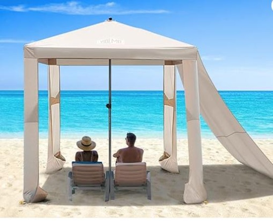 Beach Cabana, 6.2' x 6' Portable Canopy