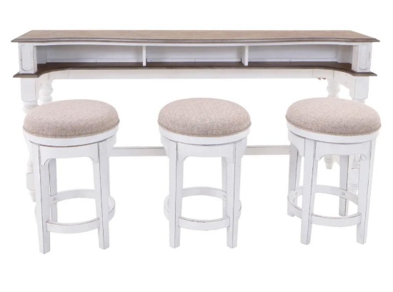 Jeromes Savannah Console Table & 3 Stools