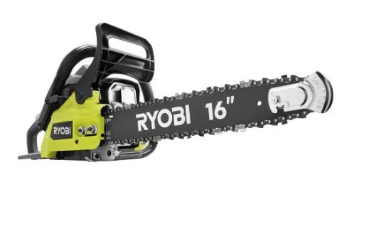 RYOBI 16 in. 37cc 2-Cycle Gas Chainsaw with Heavy-Duty Case