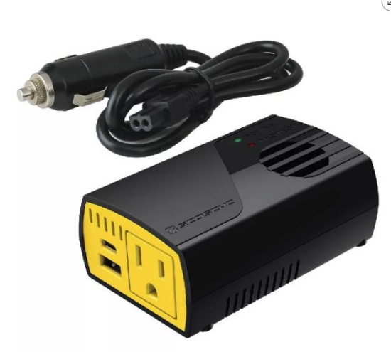 Scosche 150W Portable Power Inverter with Dual USB Ports PI150M