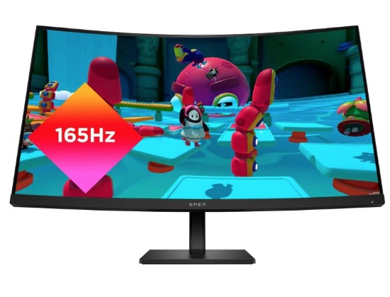NEW HP OMEN 32C QHD 165Hz Curved Gaming Monitor