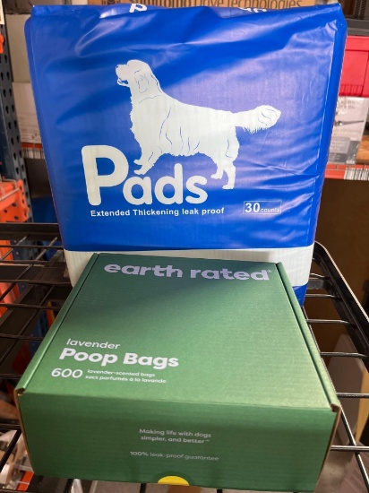Dog Puppy or Older Dog Pads and Poop Bags Bundle