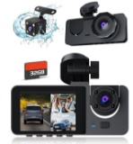 4K Dash Cam for Car 3 Channel Camera - Brand New Sealed.