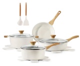 SENSARTE Nonstick Ceramic Cookware Set 13-Piece, Healthy Pots and Pans Set