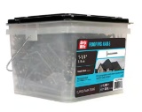 Qty 4 Grip-Rite 1-1/4 in. x 11-Gauge Electrogalvanized Flat Head Smooth Shank Roofing Nails 30 lb.