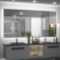 LED Backlit Frameless Lighted Bathroom Vanity Mirror Wall Mirror Dimmable Anti Fog