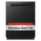 LG 24 in. Black Front Control Dishwasher with Stainless Steel Tub and SenseClean