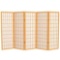 4 ft. Short Window Pane Shoji Screen - Honey - 5 Panels