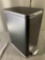 Home Zone Living 4.4 Gal. Matte Black Slim Rectangular Step-On Stainless Steel Kitchen Trash Can