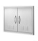 VEVOR BBQ Access Door, 30W x 21H Inch Double Outdoor Kitchen Door, Stainless Steel Flush Mount Door