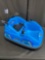 Flybar 12V Dual Joystick Steering Racer Glow Bumper Car, Blue