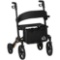HOMCOM Aluminum Rollator Walker for Seniors and Adults with 10'' Wheels